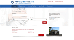 Desktop Screenshot of mnhospitaljobs.com
